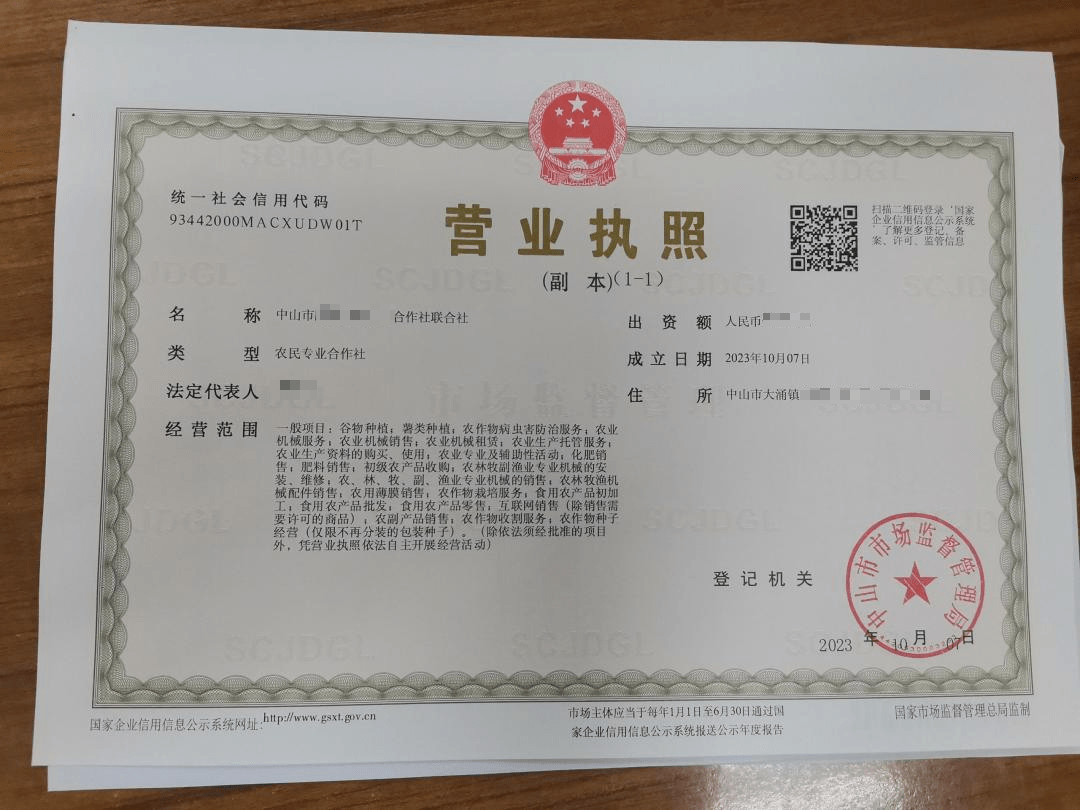 中山首批！大涌鎮(zhèn)發(fā)出農(nóng)民專業(yè)合作社聯(lián)合社營業(yè)執(zhí)照，薯類產(chǎn)業(yè)煥發(fā)新活力